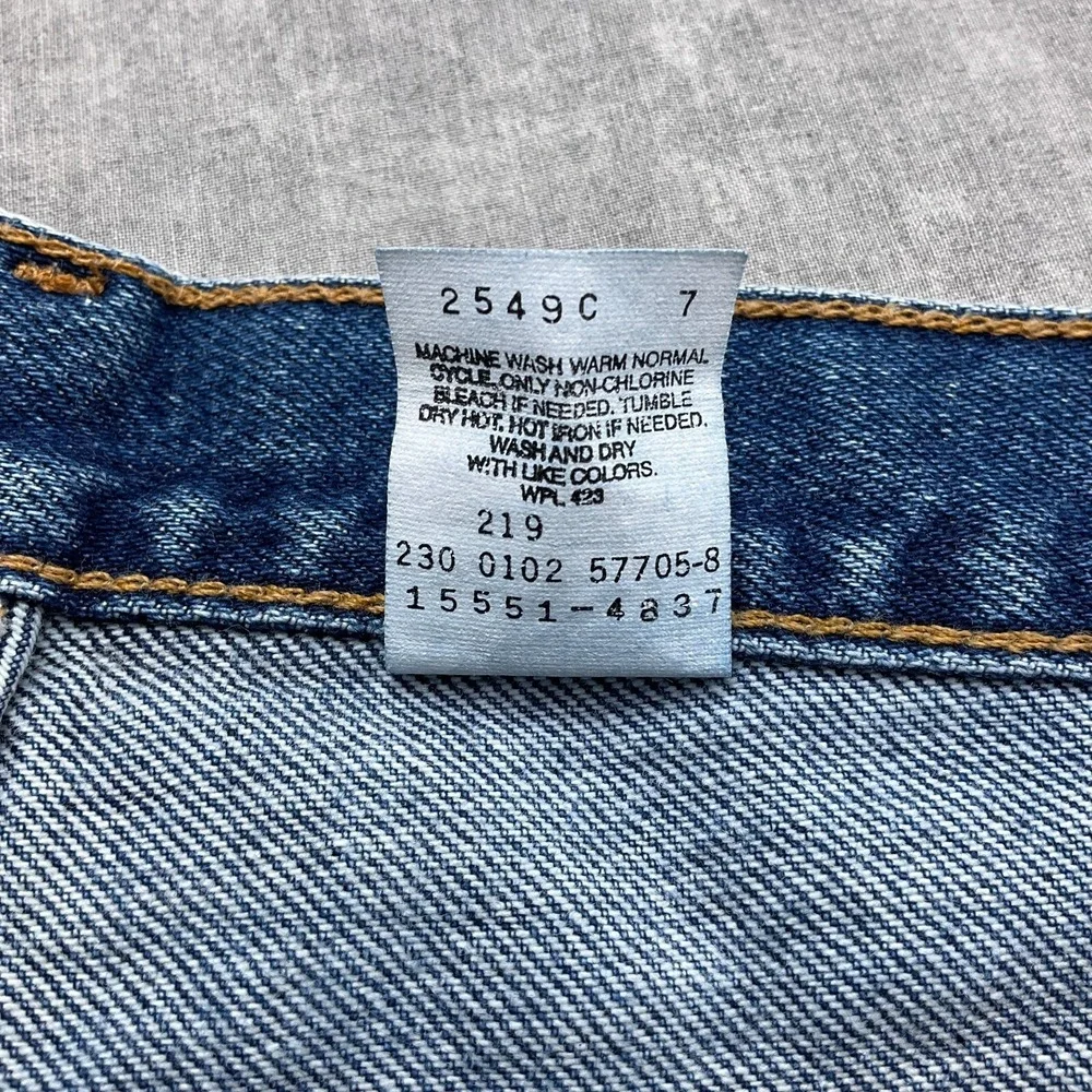 Levis 550 Jeans Women 16 Miss Medium Blue Relaxed Fit‎ Taper Leg Bat Wing VTG